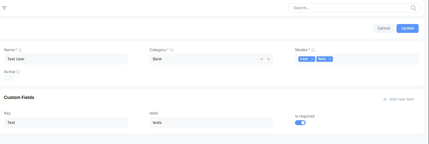 Add payment method