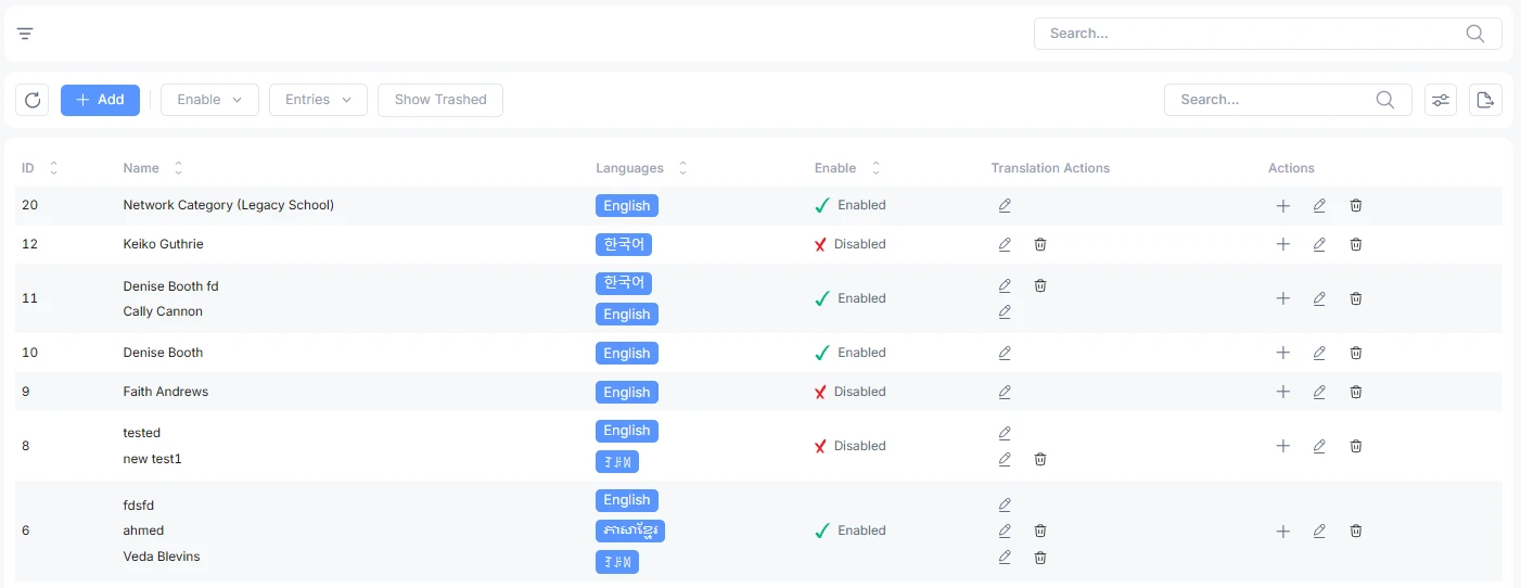 Add IP Network Category according to use